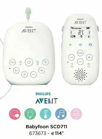 Dreambaby Philips babyfoon scd711 aanbieding