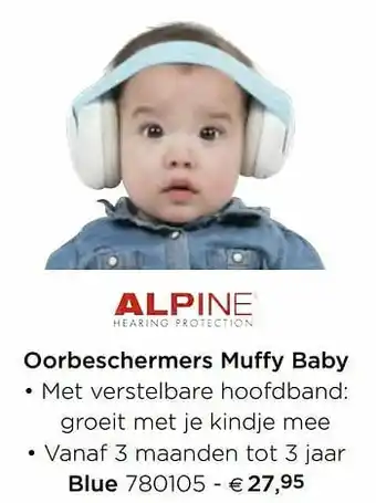 Dreambaby Oorbeschermers muffy baby blue aanbieding
