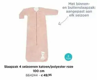 Dreambaby Slaapzak 4 seizoenen katoen-polyester roze aanbieding