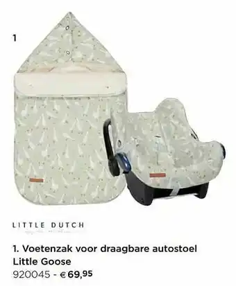 Dreambaby Voetenzak voor draagbare autostoel little goose aanbieding