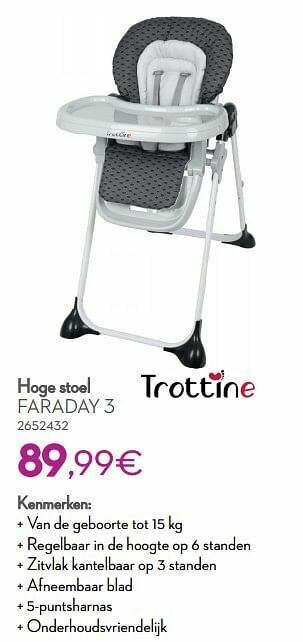 Cora Hoge stoel faraday 3 aanbieding