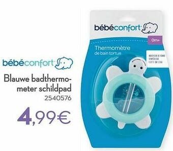 Cora Blauwe badthermometer schildpad aanbieding