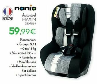 Cora Autostoel maxim aanbieding