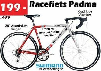 iTEK Racefiets padma aanbieding