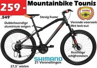 iTEK Mountainbike tounis aanbieding