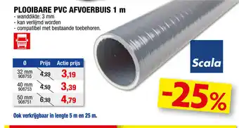 Scala Plooibare PVC Afvoerbuis 1m*32mm