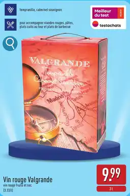 ALDI Vin rouge Valgrande aanbieding