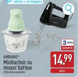 ALDI Ambiano minihachoir ou mixeur batteur aanbieding