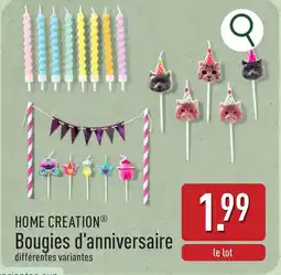 ALDI Home creation bougies d'anniversaire aanbieding