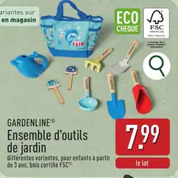 ALDI Gardenline ensemble d'outils de jardin aanbieding