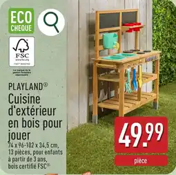 Playland cuisine d'extérieur en bois pour jouer
