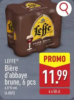 ALDI Leffe bière d'abbaye brune aanbieding