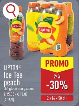 ALDI Lipton ice tea peach aanbieding