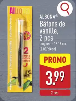 ALDI Albona bâtons de vanille aanbieding