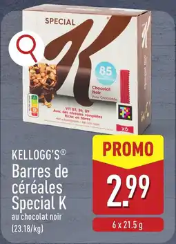ALDI Kellogg's barres de céréales special K aanbieding