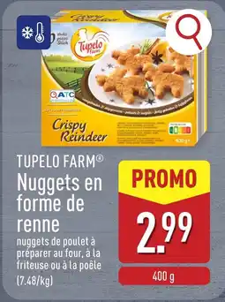 Tupelo farm nuggets en forme de renne