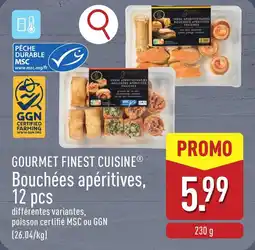 ALDI Gourmet finest cuisine bouchées apéritives aanbieding