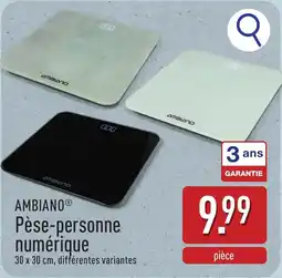 ALDI Ambiano pèse personne numérique aanbieding