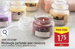 ALDI Home creation minibougie parfumée avec couvercle aanbieding