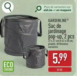 Gardenline sac de jardinage pop up