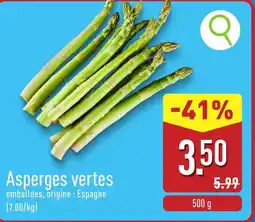 ALDI Asperges vertes aanbieding