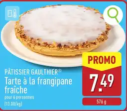 ALDI Pâtissier gaulthier tarte à la frangipane aanbieding