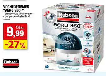 Hubo Rubson Vochtopnemer Aero 360 aanbieding