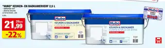 Hubo Hubo Keuken - en Badkamerverf 2.5L aanbieding