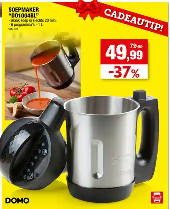 Hubo Domo Soepmaker | DO1004BL aanbieding