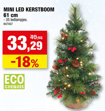Hubo Mini LED kerstboom 61cm aanbieding