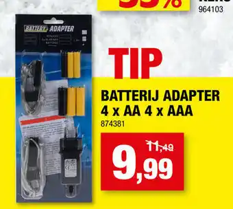Hubo Batterij adapter 4*AA/4*AAA aanbieding