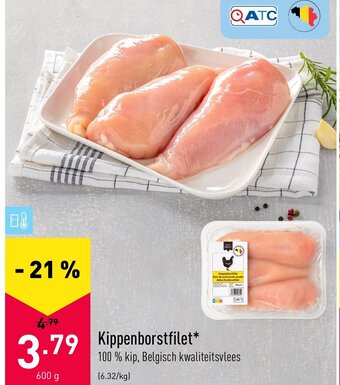 ALDI Kippenborstfilet 600g aanbieding