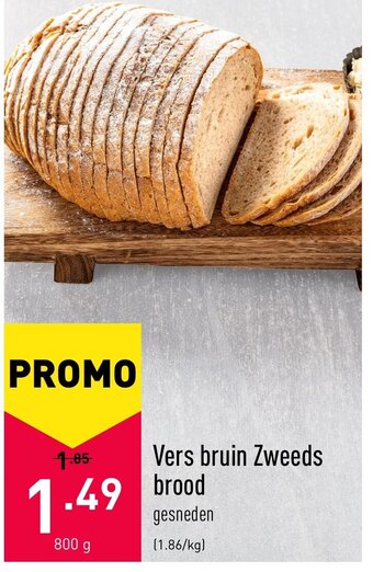 ALDI Vers bruin Zweeds brood aanbieding