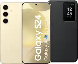 Coolblue Samsung Galaxy S24 256 Go Jaune 5G + Smart View Book Case Noir aanbieding