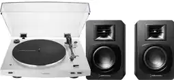 Coolblue Audio Technica AT-LP3XBT Blanc + Audio-Technica ATH-SP3X Noir aanbieding