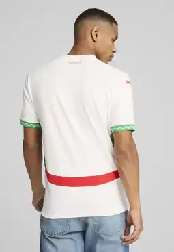 Decathlon Marokko 2025 uitshirt voor heren PUMA White Fast Green Red aanbieding