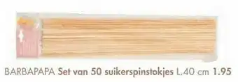 Casa Barbapapa set van 50 suikerspinstokjes aanbieding