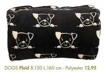 Casa Dogs plaid aanbieding