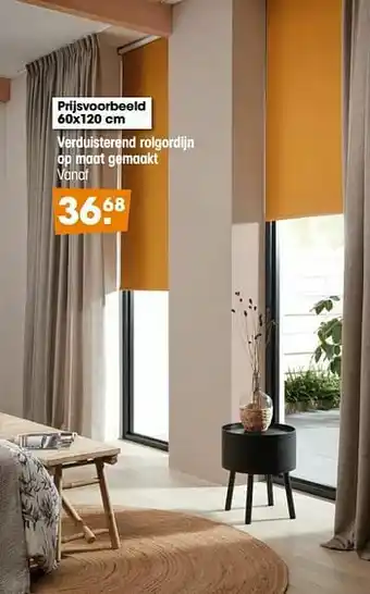 Kwantum Verduisterend rolgordijn op maat gemaakt aanbieding