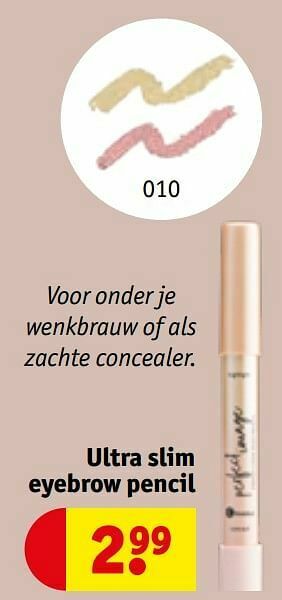 Kruidvat Ultra slim eyebrow pencil aanbieding