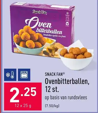 ALDI Snack Fan Ovenbitterballen 12*25g aanbieding