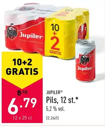 ALDI Jupiler 12*250ml aanbieding