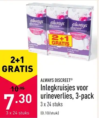 ALDI Always Discreet 3*24st aanbieding