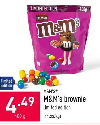 ALDI M&M's Brownie 400g aanbieding