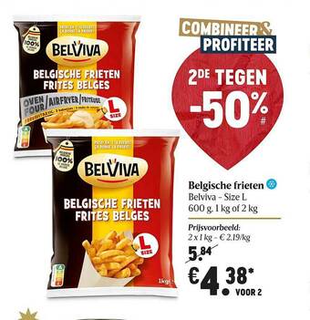 Delhaize Belgische Frieten Belviva aanbieding