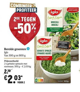 Bereide Groenten Iglo