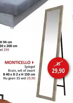 Weba MONTICELLO aanbieding