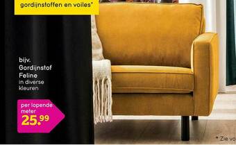 Leen Bakker Gordijnstof Feline aanbieding