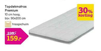 Leen Bakker Topdekmatras Premium aanbieding