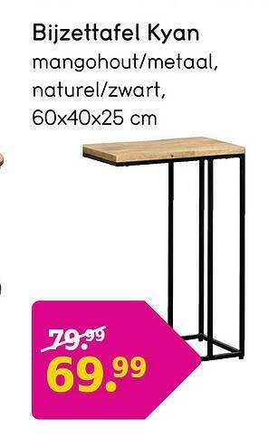 Leen Bakker Bijzettafel Kyan aanbieding